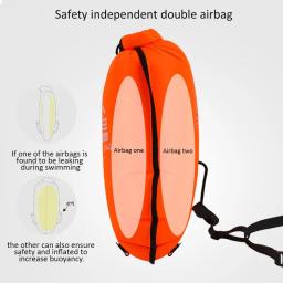 Dry Drift Bag com cinto ajustável, Bóia de natação, Bolha ultraleve, Tow Float Dry Bag para natação em águas abertas, Caiaque - Image 2