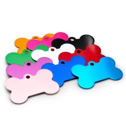 Personalizado Alumínio Gravado Dog ID Tags, Nome e Número Coleiras, Anodização Puppy Tag, Atacado, 100Pcs - Image 4