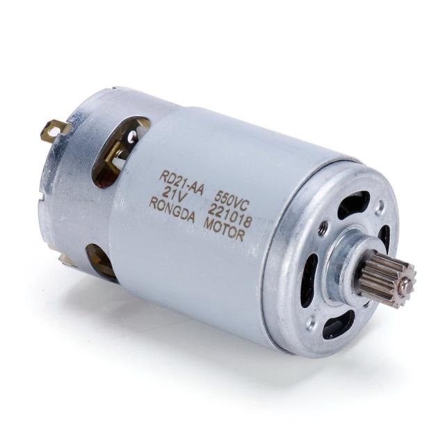 Motor Elétrico 21V 28000RPM com Engrenagem de 14 Dentes e Diâmetro de 8.2mm para Ferramentas Elétricas e Motosserras a Lítio