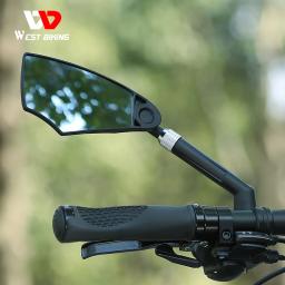 Universal bicicleta espelho retrovisor ajustável girar anti-reflexo ciclismo guiador espelhos retrovisores para scooter acessórios da bicicleta - Image 6