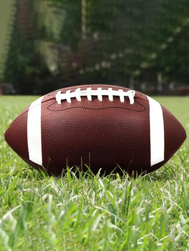 Bola de Futebol Infantil Antiderrapante para Rugby e Futebol Americano, Tamanho Padrão, Brinquedo Esportivo de Borracha 8,5"