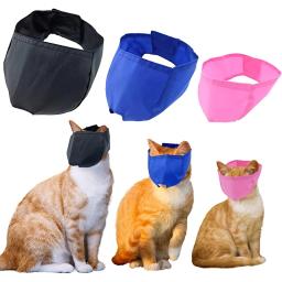 Máscara facial anti-mordida para gatos, focinhos respiráveis, capa protetora de nylon, banho grooming, anti-risco, ajudantes de groomer, suprimentos para animais - Image 1