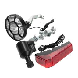 Bicicleta Segurança Frente Farol e Taillight Set, Bike Lights Kit, Dínamo Luz Traseira, Acessórios de bicicleta - Image 6