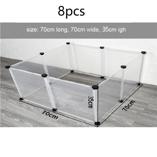 Cerca Modular Dobrável para Animais de Estimação: Ideal para Cães, Gatos, Coelhos e Porquinhos-da-índia
