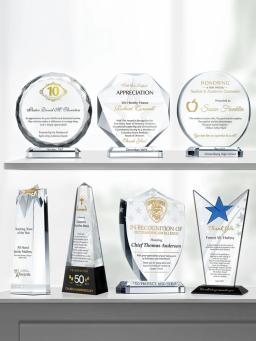 Troféu De Cristal Personalizado High-End, Excelente Pessoal Lettering, Souir De Vidro De Marca, High-End Atmosférico - Image 1