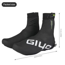 Capas impermeáveis de ciclismo térmico para homens e mulheres, galochas de bicicleta, zip e reflexivo, inverno - Image 6