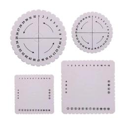 2/4 pçs disco/disco trança redonda quadrada kumihimo miçangas cabo bandeja placa diy corda trançada artesanal artesanato diy jóias desgin placa - Image 5