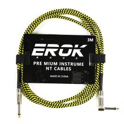 Erok-cabo de guitarra, 3m, 6, 35mm, macho para macho, linha trançada, pedal, instrumento, acessórios - Image 6