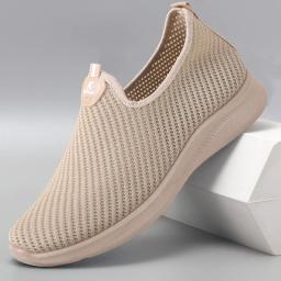 Sapatos masculinos respirável deslizamento em tênis de corrida confortável verão esporte tênis para homem antiderrapante leve apartamentos - Image 6