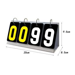 Placar de 4 dígitos basquete futebol vôlei tênis de mesa placar flipper scorekeeper para beisebol vôlei esporte - Image 6