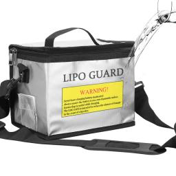 Bolsa de segurança para bateria lipo, portátil, à prova de explosão, à prova de fogo, armazenamento com proteção segura, tamanho 215*145*165mm para baterias de drone rc - Image 3
