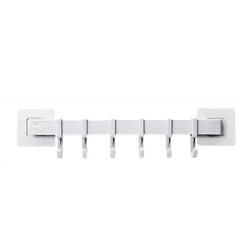 Multifuncional cozinha armazenamento gancho armário 6 gancho casa organizador rack de armazenamento despensa ferramentas peito toalhas cabide guarda-roupa rack - Image 1