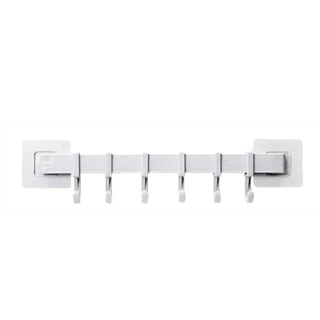 Organizador Multifuncional com 6 Ganchos para Cozinha e Armário - Ideal para Ferramentas, Toalhas e Roupas