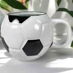 Engraçado futebol cerâmico caneca de café, copo de café, caneca dos esportes, mesa decoração, copo bebendo futebol, grande capacidade, 400ml - Image 6