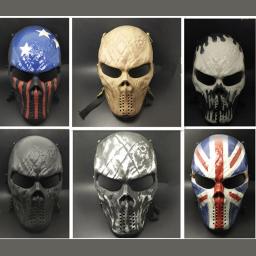 Máscara do crânio para airsoft e paintball, acessórios esportivos para jogos cs, malha olho escudo, capitão legião wildfire - Image 1