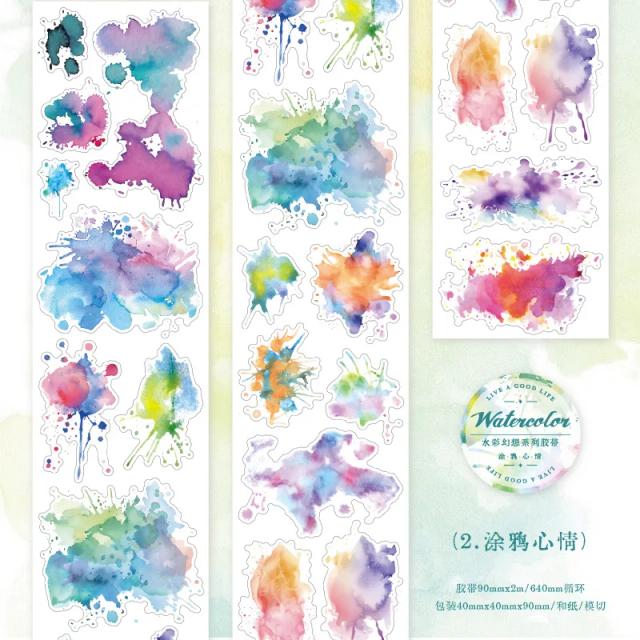 Fitas Adesivas Decorativas Japonesas para Scrapbooking e Projetos DIY - 1 Peça por Lote