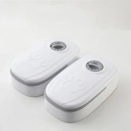 Alimentador automático para animais de estimação, 2 refeições, dispensador inteligente de comida para gatos, para alimentos úmidos e secos, acessórios, alimentador automático - Image 6