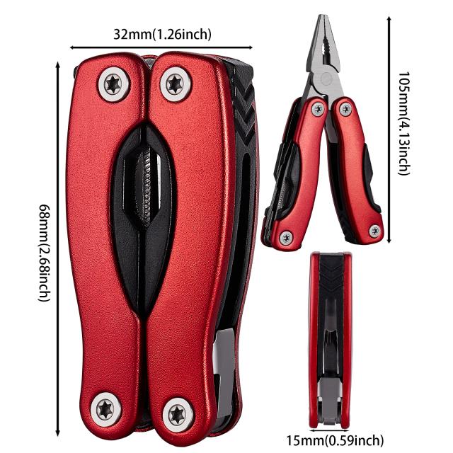 Multitool LUCHSHIY: Alicatadores de Cabo, Fio Cortador e Mini Faca Portátil para Camping e Uso Diário