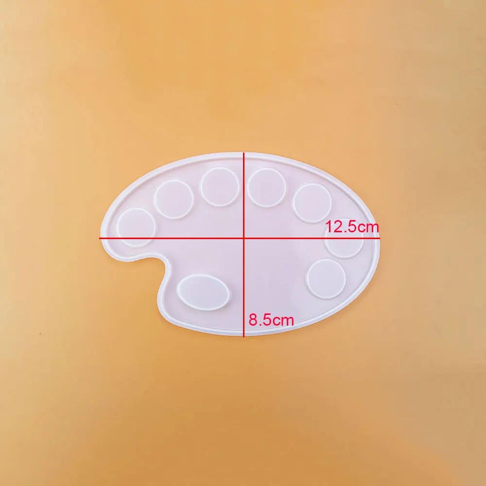 Molde de Silicone para Resina Epóxi Cor, Pintura DIY, Prancheta, Paleta, Jóias que Faz Ferramenta, Molde da bandeja, Cola Cristal, S, M, L - Image 1