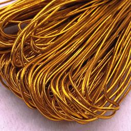 Cordas elásticas para enfeite, 1.5mm, dourado e prata, para artesanato, presente de natal - Image 2