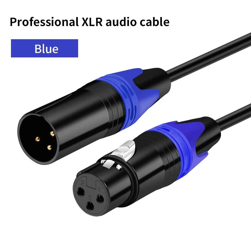 XLR macho para cabo XLR fêmea para gravação profissional, linha de extensão, balanceado XLR Mixer, alto-falante amplificador, linha de microfone ao vivo - Image 1