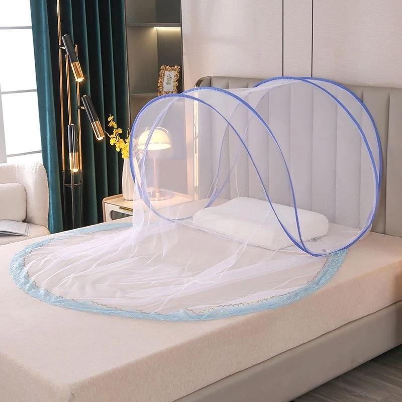 Rede anti-mosquito dobrável para dormir na cabeça, rede de mosquito portátil para cama, verão, novo, 2021 - Image 1
