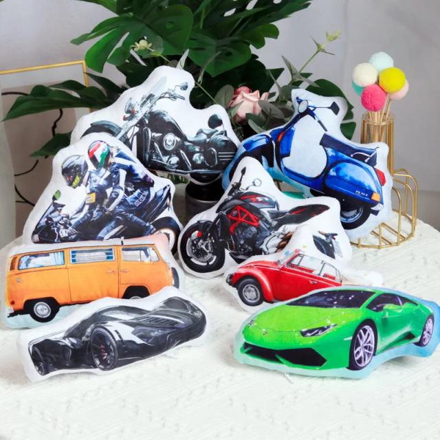 Almofada Personalizada em Forma de Carro para Motocicletas e Corridas - Foto DIY para um Toque Único
