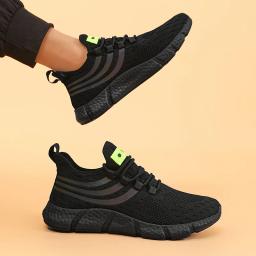 Tênis casual masculino, respirável, leve, esportes ao ar livre, caminhada, tênis, tênis de luxo, tênis, tênis de corrida, 2024 - Image 3