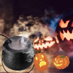 Dia das bruxas máquina de fumaça led umidificador névoa fabricante cor em mudança pote bruxa fogger festa decoração prop diy cena layout - Image 4