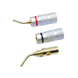 Som Musical 2/8/12/24 Peças Banhado A Ouro 4mm Banana Plug Pin Tipo Áudio Speaker Fio Adaptador Cabo Conector Banana Para Vídeo - Image 4