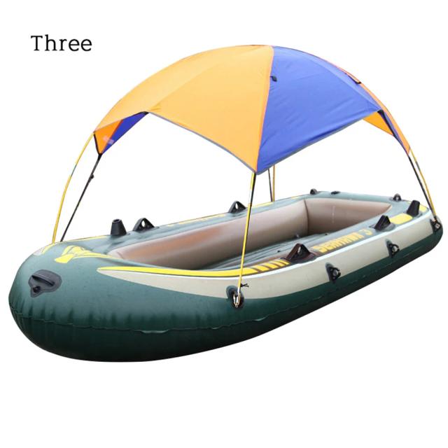 Toldo Protetor Solar de PVC para Barcos e Caiaques - Ideal para Pesca e Canoagem, Acomoda até 4 Pessoas