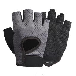 Luvas de ciclismo meio dedo para adultos, antiderrapante, respirável, amortecedor, bicicleta, esportes ao ar livre, equitação, fitness, 1 par - Image 2