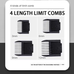 Pet clipper grooming kit recarregável aparador de pêlos do animal estimação shaver corte de cabelo conjunto para gato cão removedor de cabelo máquina profissional - Image 4