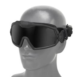 Óculos para esportes ao ar livre com lente transparente Óculos de Airsoft Paintball com micro ventilador Proteção ocular resistente a riscos para caça - Image 3