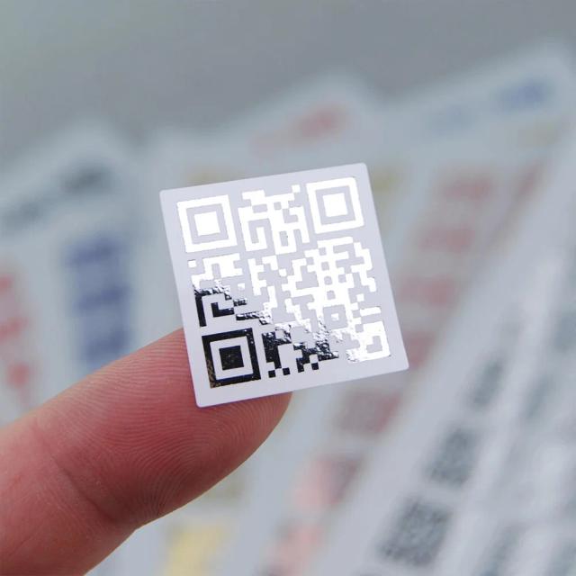 Etiquetas Personalizadas com QR Code em Ouro, 50 Adesivos para Negócios, Casamentos e Decoração de Eventos