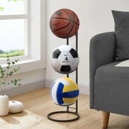 Rack de armazenamento de basquete para crianças, cesta de armazenamento de bola de futebol, rack colocado, jardim de infância, suporte de vôlei, espaço - Image 3