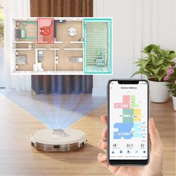 Robô aspirador de pó Neatsvor x600pro 6000pa molhado seco mop casa inteligente varrer poeira app wifi navegação a laser aspirador robô - Image 2