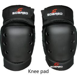 Profissional Engrossar Joelho Guarda, Protetor de Cotovelo, Preto Brace Pad, Ski Snowboard, Patinação, S, M, L, 2pcs - Image 1