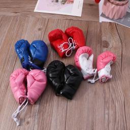 Mini luvas boxe miniatura luvas perfuração ornamento do feriado pendurado decoração exibição lembrança - Image 6
