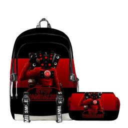 Mochila dos desenhos animados para escola, Mochila 3D Game, Mochila para WC, Caneta, Esportes, Novo Produto, Skibidi - Image 1