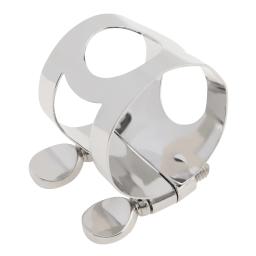 Chapeamento de níquel de cobre prata clarinete bocal ligadura carinet peça de substituição para clarinete plano b com parafusos ajustáveis - Image 3