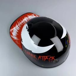 Capacete para Harley, meio capacete retrô, veículo elétrico, equitação, locomotiva, quatro estações, universal, atacado - Image 4