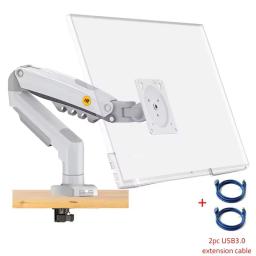 LCD LED Monitor Holder, Gás Spring Braço, Full Motion Gás Strut, TV flexível Mount, Carregando 2-9kg, NB F80 Desktop17-27 ", Novo - Image 1