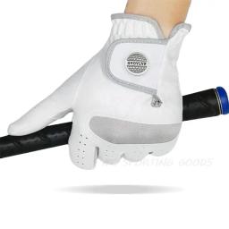1pc luva de golfe masculina micro tecido macio respirável luvas de golfe com marcador magnético luva branca substituível - Image 5