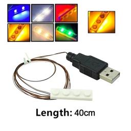 Criativa Luminosa LED Luz MOC Tijolos Fina Piscando Lâmpada, Blocos De Construção Do Porto Luzes DIY Bloco Clássico Brinquedos, 1x4 - Image 3