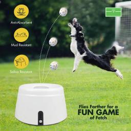 Máquina automática de buscar bolas para cães, lançador de bolas para cães pequenos e médios, 3 dimensões de lançamento, lançador de bolas para brinquedos para cães - Image 5