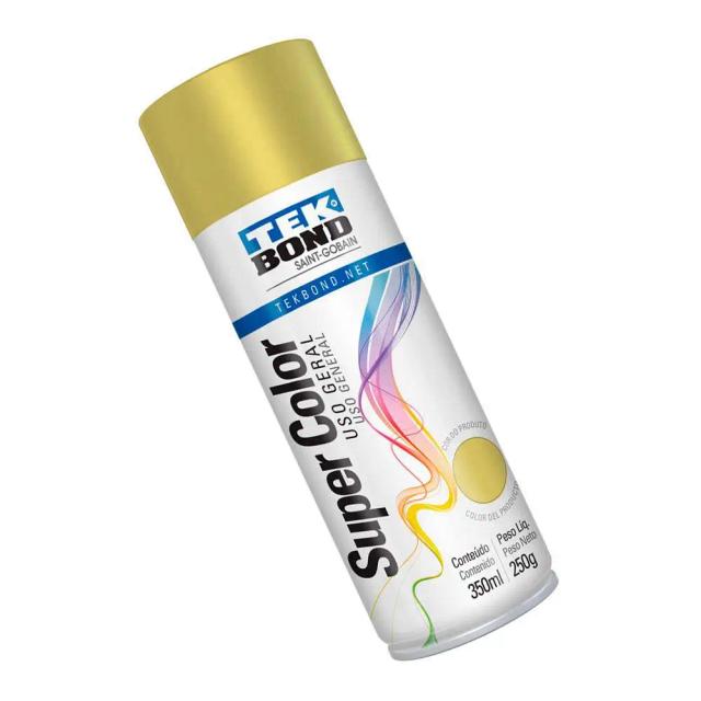 Tinta Spray Super Color Dourado 350ml para Todos os Usos