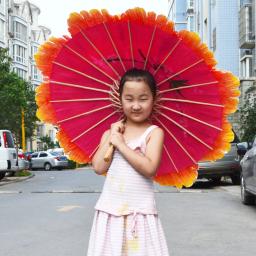 Dança adereços peônia guarda-chuva crianças desempenho de palco guarda-chuva adulto dança desempenho flor escola esportes reunião entrada - Image 4