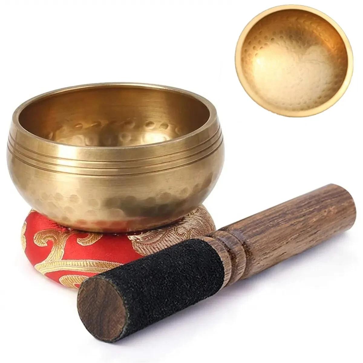 Tigela tibetana de canto, tigela sonora, presente original, útil para meditação, ioga, alívio do estresse - Image 1
