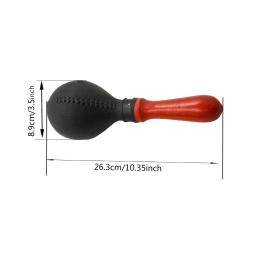 Par de maracas de abanadores, 2 peças, chocalhos, martelo de areia, instrumento de percussão com conchas de plástico abs e alças de madeira - Image 2